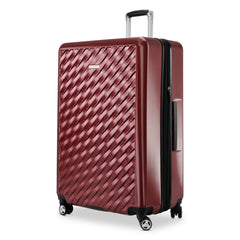 Ricardo Beverly Hills Melrose Hardside Expandable Luggage with Lightweight Construction for Smooth Traveling, Stylish, Durable, and Spacious, Men and Women Claret Red Check In Large 30 Inch U1