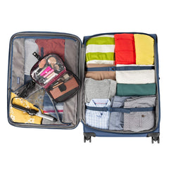 Travelpro Tourlite Softside Expandable Luggage with 4 Spinner Wheels, Lightweight Suitcase, Men and Women ( Blue , Checked-Large 29-Inch ) Blue Checked Large 29 Inch U8
