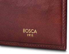 Bosca Old Leather Passport Case ( Dark Brown , One Size ) Dark Brown One Size U1