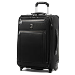 Travelpro Platinum Elite Softside Expandable Luggage, 2 Wheel Upright Suitcase, USB Port, Men and Women ( Shadow Black , Carry On 22 Inch ) Shadow Black Carry On 22 Inch U2