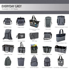 Geckobrands Maven Backpack Grey Canvas One Size U2