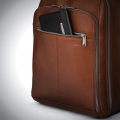 Samsonite Classic Leather Backpack ( Brown , One Size ) Brown One Size U1