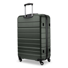 Skyway Epic 2.0 Hardside Lightweight and Durable ABS Shell Luggage, Spacious with Dual Spinning Wheels, Comfort Grip and Expandable, Men and Women ( Thyme , Checked-Large 28-inch ) Thyme Checked Large 28 Inch U3