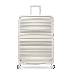 Samsonite Paralux Luggage - Innovative Design - Quick Access Front Pocket - Dual Suspension Wheel Technology - TSA Lock - Expandable - Includes Removable Packing Cubes ( Stone Grey , Large Checked Spinner ) Stone Grey Large Checked Spinner U1