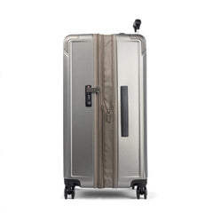 Travelpro Platinum Elite Hardside Expandable Spinner Wheel Luggage TSA Lock Hard Shell Polycarbonate Suitcase Metallic Sand Checked Large 28 Inch U1