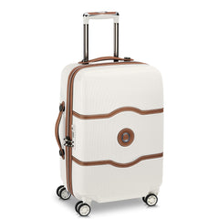 DELSEY Paris Chatelet Hardside Luggage with Spinner Wheels Champagne White Carry On 21 Inch U3