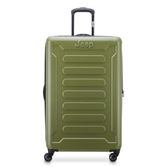 Jeep JH004C Hardside Expandable Luggage with Spinner Wheels ( Avocado , Checked-Large 28 Inch ) Avocado Checked Large 28 Inch U1