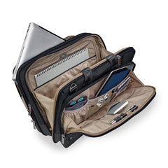Briggs & Riley @work Medium Expandable Brief ( Black , Medium ) Black Medium U3