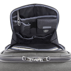 Travelpro Platinum Elite Softside Expandable Luggage, 8 Wheel Spinner Suitcase, USB Port, Fits up to 15" Laptop, Men and Women, Business Plus ( Vintage Grey , Carry-On 20-Inch ) Vintage Grey Carry On 20 Inch U1