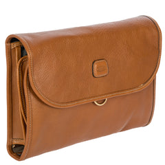 Bric's Life Pelle Tri-fold Traveler ( Cognac , One Size ) Cognac One Size U1