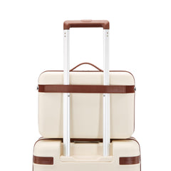 Samsonite Virtuosa Hardside Train Case, Crossbody Travel Makeup Case with Removable Strap ( Off White , One Size ) Off White One Size U1