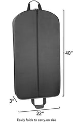 WallyBags 40" Deluxe Groom Tux and Suit Travel Garment Bag ( Black-G3 , One Size ) Black-G3 One Size U2