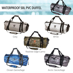 Geckobrands Waterproof 50L PVC Duffel ( White , One Size ) White One Size U1