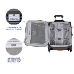 Travelpro Maxlite 5 Softside Expandable Luggage with 4 Spinner Wheels, Lightweight Suitcase, Men and Women Mocha Carry On 19 Inch U3