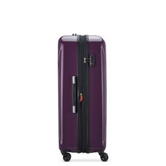 DELSEY Paris Helium Aero Hardside Expandable Luggage with Spinner Wheels ( Plum , Checked-Large 29 Inch ) Plum Checked Large 29 Inch U3
