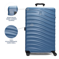 Travelpro Maxlite Air V2 Hardside Expandable Luggage, 8 Spinner Wheels, Lightweight Hard Shell Suitcase, TSA lock ( Ensign Blue , Checked Large 28-Inch ) Ensign Blue Checked Large 28 Inch U1