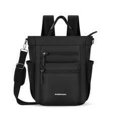 Sherpani Soleil, Anti Theft Convertible Backpack, 3 in 1 Tote Bag, Cross Body Purse, 18L Travel Backpack, Travel Gifts for Women, RFID Protection, Metal Hardware Fits 15 Laptop ( Carbon - S26 , One Size ) Carbon - S26 One Size U1