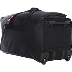 A.SAKS Luggage Lightweight Rolling Trolley Duffel with Wheels ( Black/Red , One Size ) Black/Red One Size U67