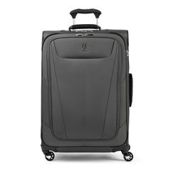 Travelpro Maxlite 5 Softside Expandable Luggage with 4 Spinner Wheels, Lightweight Suitcase, Men and Women Shadow Grey Checked Medium 25 Inch U2