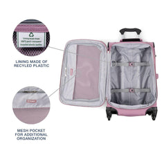 Travelpro Maxlite 5 Softside Expandable Luggage with 4 Spinner Wheels, Lightweight Suitcase, Men and Women ( Orchid Pink Purple , Carry-on 21-Inch ) Orchid Pink Purple Carry On 21 Inch U6