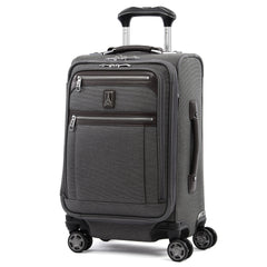 Travelpro Platinum Elite Softside Expandable Luggage, 8 Wheel Spinner Suitcase, USB Port, Fits up to 15" Laptop, Men and Women, Business Plus ( Vintage Grey , Carry-On 20-Inch ) Vintage Grey Carry On 20 Inch U1