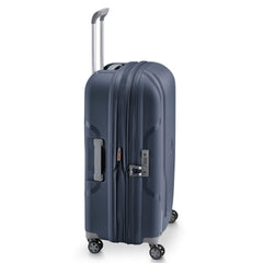 DELSEY Paris Clavel Hardside Expandable Luggage with Spinner Wheels ( BLUE JEAN , Checked-Medium 25 Inch ) BLUE JEAN Checked Medium 25 Inch U1