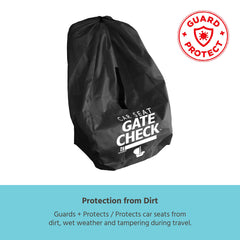 J.L. Childress Gate Check Bag for Car Seats - Air Travel Bag - Fits Convertible Car Seats, Infant carriers & Booster Seats ( Black , One Size ) Black One Size U5