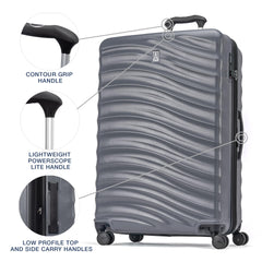 Travelpro Maxlite Air V2 Hardside Expandable Luggage, 8 Spinner Wheels, Lightweight Hard Shell Suitcase, TSA lock ( Shadow Grey , Checked Large 28-Inch ) Shadow Grey Checked Large 28 Inch U2
