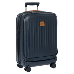 Bric's Taormina 21" Carry-on Expandable Spinner with Pocket ( Blue , One Size ) Blue One Size U1