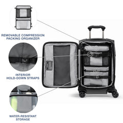 Travelpro Crew Classic Lightweight Softside Expandable Luggage, 2 Wheel Upright Rollaboard Suitcase, Men and Women ( Titanium Grey , Carry On 21-Inch ) Titanium Grey Carry On 21 Inch U11