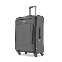 American Tourister Pop Max Softside Luggage with Spinner Wheels ( Charcoal , 3-Piece Set (21/25/29) ) Charcoal 3 Piece Set 21 25 29 U11