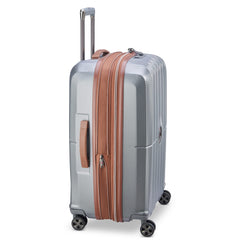 Delsey Paris Carrousel 28" Expandable Carry-On Spinner ( Platinum , Checked-Medium 24 Inch ) Platinum Checked Medium 24 Inch U4