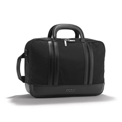 ZERO Halliburton The Journal Nylon Lightweight Briefcase Black Three Way Expandable Briefcase U2
