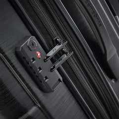 Samsonite Centric 2 Expandable Hardside Luggage Set with Dual Spinner Wheels ( Black , Checked-Medium 24-Inch ) Black Checked Medium 24 Inch U2