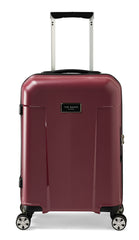 Ted Baker Flying Colours Hardside Trolley 4 Wheel Spinner, TSA Lock, Lightweight Suitcase, Men and Women ( Damson Berry , 20-Inch Carry-On ) Damson Berry 20 Inch Carry On U1