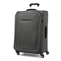 Travelpro Maxlite 5 Softside Expandable Luggage with 4 Spinner Wheels, Lightweight Suitcase, Men and Women ( Shadow Grey , Checked-Medium 25-Inch ) Shadow Grey Checked Medium 25 Inch U4