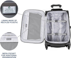 Travelpro Maxlite 5 Softside Expandable Upright 2 Wheel Luggage, Lightweight Suitcase, Men and Women ( Black , Carry-on 22-Inch ) Black Carry On 22 Inch U63