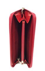 Bosca Old Leather Zip Around Wallet ( Brick Red , One Size ) Brick Red One Size U1