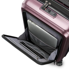 Samsonite Octiv Hardside Spinner ( Amethyst Purple , Front Pocket Carry-On 21 inch ) Amethyst Purple Front Pocket Carry On 21 Inch U3