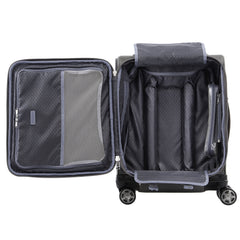 Travelpro Platinum Elite Softside Expandable Checked Luggage, 8 Wheel Spinner Large Suitcase, TSA Lock, Men and Women ( Vintage Grey , Carry-On 19-Inch ) Vintage Grey Carry On 19 Inch U4