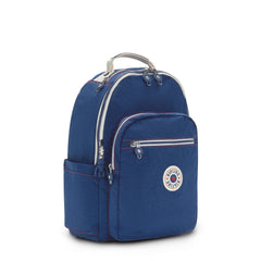 Kipling Seoul Go Laptop Backpack Admiral Blue Block 13 75 L X 17 25 H X 8 D U1