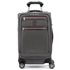 Travelpro Platinum Elite Softside Expandable Checked Luggage, 8 Wheel Spinner Large Suitcase, TSA Lock, Men and Women ( Vintage Grey , Carry-On 21-Inch ) Vintage Grey Carry On 21 Inch U11