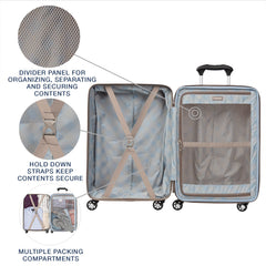 Travelpro Maxlite 5 Hardside Spinner Wheel Luggage Brushed Champagne Carry On 21 Inch U1