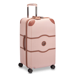 DELSEY Paris Chatelet Air 2.0 Hardside Luggage with Spinner Wheels ( Blush , Checked-26 Inch Trunk ) Blush Checked 26 Inch Trunk U1
