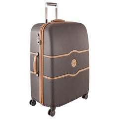 DELSEY Paris Chatelet Air 2.0 Hardside Luggage with Spinner Wheels ( Chocolate Brown , Checked-Large 28 Inch, with Brake ) Chocolate Brown Checked Large 28 Inch With Brake U12