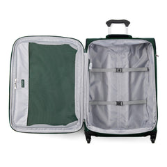 Travelpro Maxlite 5 Softside Expandable Luggage with 4 Spinner Wheels, Lightweight Suitcase, Men and Women ( Green Forest , Checked-Medium 25-Inch ) Green Forest Checked Medium 25 Inch U12