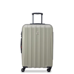 DELSEY Paris Helium Aero Hardside Expandable Luggage with Spinner Wheels ( Latte , Checked-Medium 25 Inch ) Latte Checked Medium 25 Inch U5