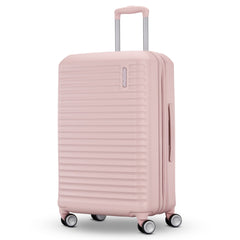 American Tourister Stratum 3.0, Airline Approved, Durable Hardside Luggage, Expands 1.5", RightHeight Adjustable Handle ( Pink Blush , Medium - Checked ) Pink Blush Medium Checked U2