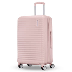 American Tourister Stratum 3.0, Airline Approved, Durable Hardside Luggage, Expands 1.5", RightHeight Adjustable Handle ( Pink Blush , Medium - Checked ) Pink Blush Medium Checked U1