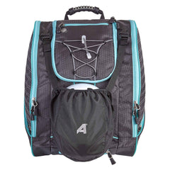 Athalon Everything Ski Boot Bag and Backpack Plus– Ski - Snowboard – Holds Everything – (Ski Boots, Helmet, Goggles, Gloves) ( Graphite/Teal , One Size ) Graphite/Teal One Size U2